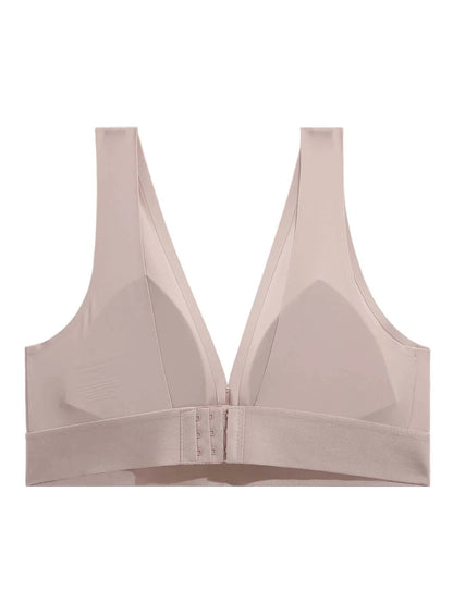 Seamless Push Up Wireless Sports Bralette Bras Beige