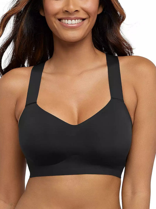 Comfort Racerback Breathable Wireless Bra Black